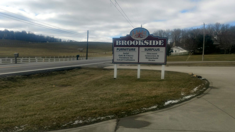 Brookside Surplus sign
