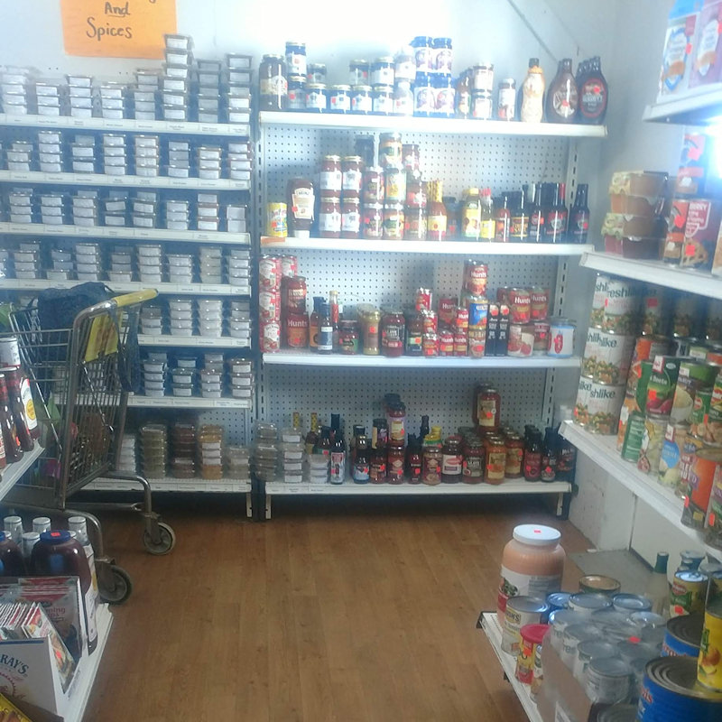 Prairie Lane bulk foods shelf