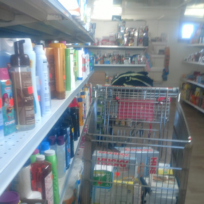 Prairie Lane hygiene and health supplies shelf